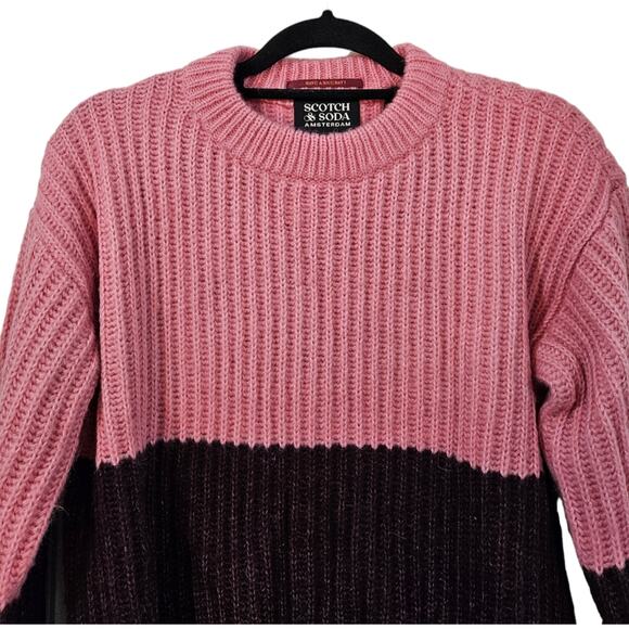 NWT Scotch & Soda Chunky Colorblock Sweater Size M - Picture 3 of 10
